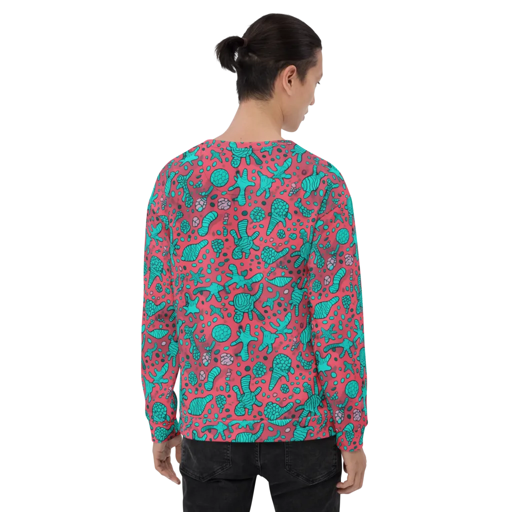 Coral Candy on Sweatshirt — Back