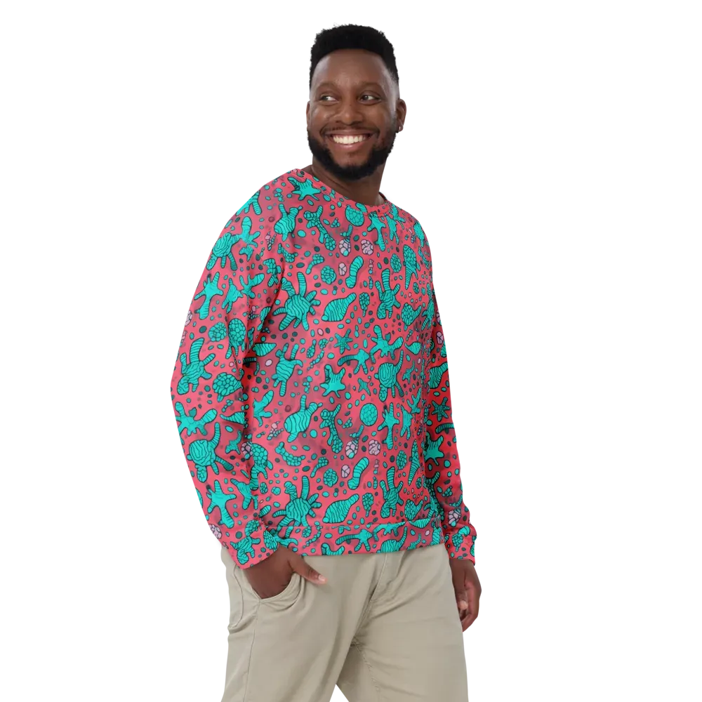Coral Candy on Sweatshirt — Front