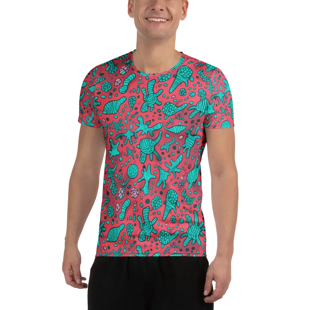 Coral Candy on Men's Athletic T-Shirt — Front