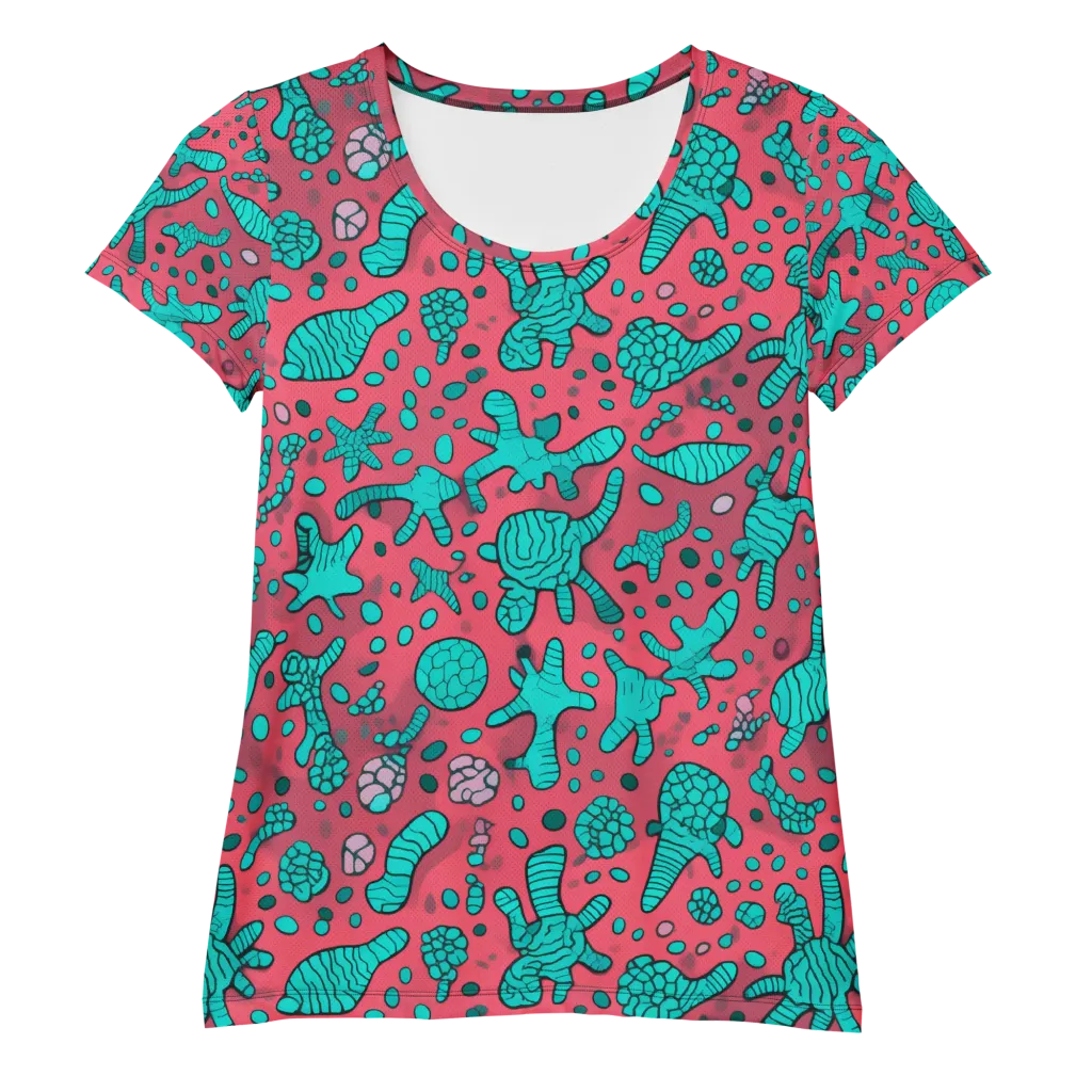 Coral Candy on Women's Athletic T-Shirt — Front