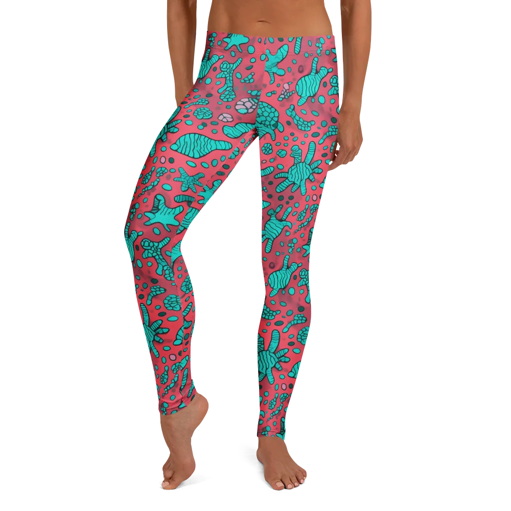 Coral Candy on Leggings — Front