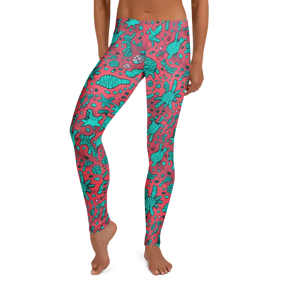Coral Candy on Leggings — Front