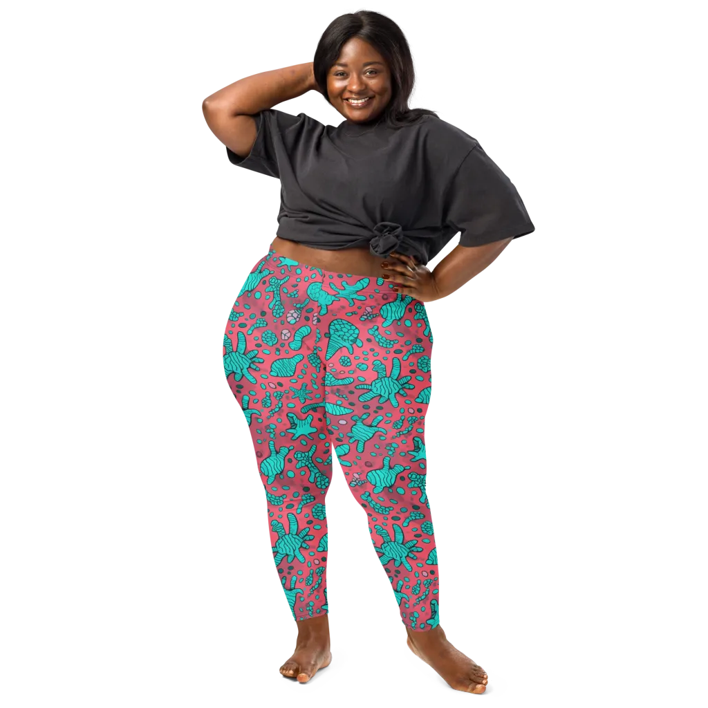 Coral Candy on Leggings — Front