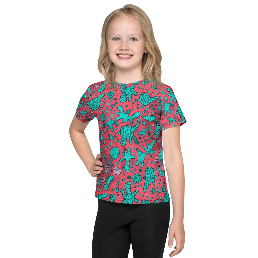 Coral Candy on Kids Crew Neck T-Shirt — Front