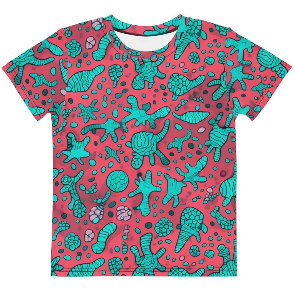 Coral Candy on Kids Crew Neck T-Shirt — Front