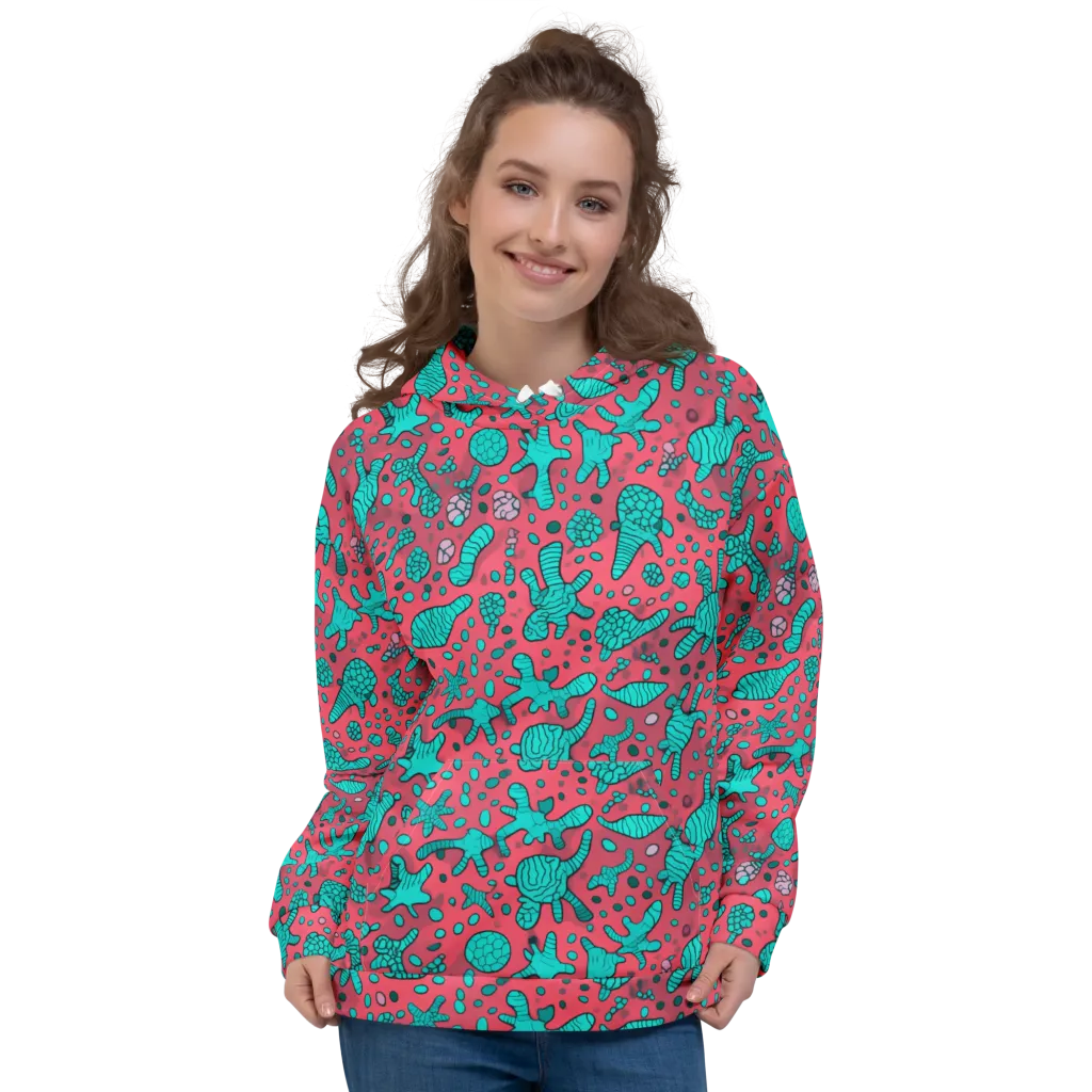 Coral Candy on Hoodie — Front