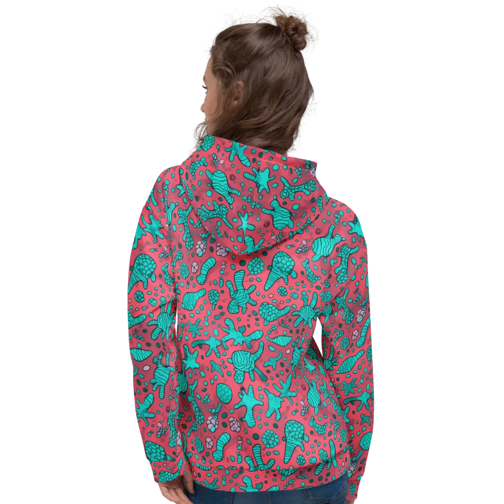 Coral Candy on Hoodie — Back