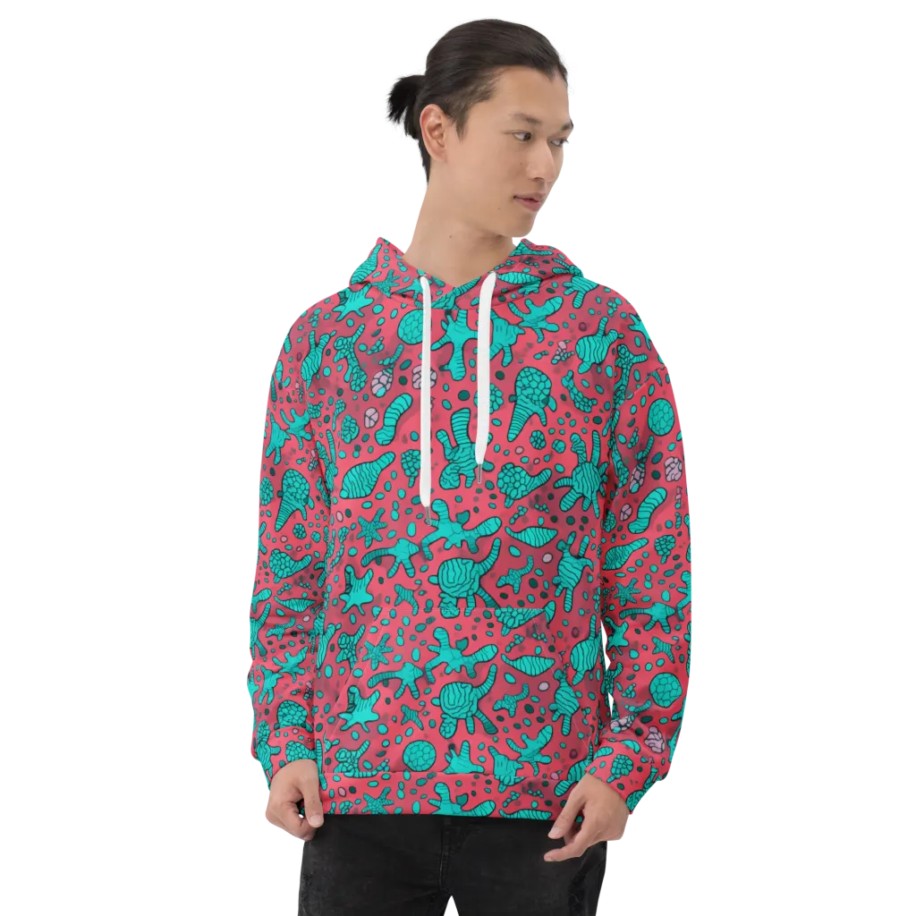 Coral Candy on Hoodie — Front