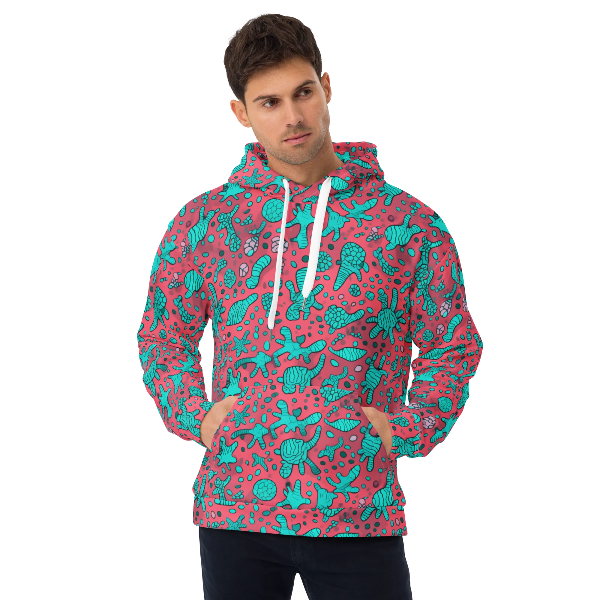 Coral Candy on Hoodie — Front