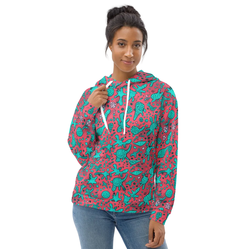 Coral Candy on Hoodie — Front