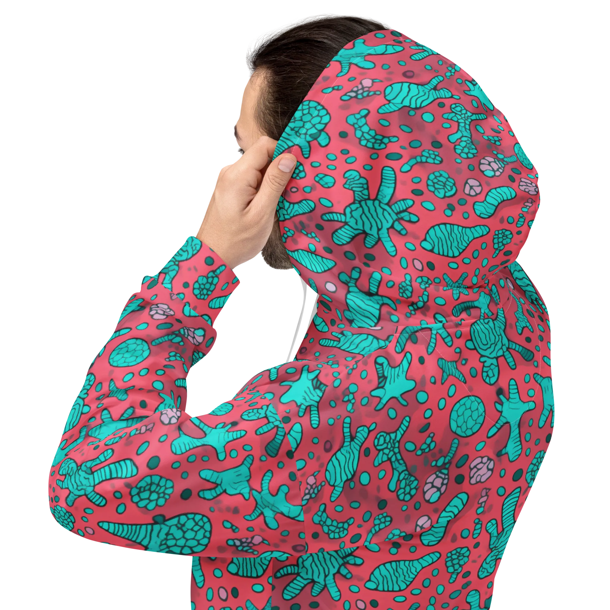 Coral Candy on Hoodie — Back