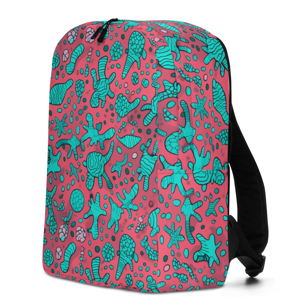 Coral Candy on Minimalist Backpack — Left