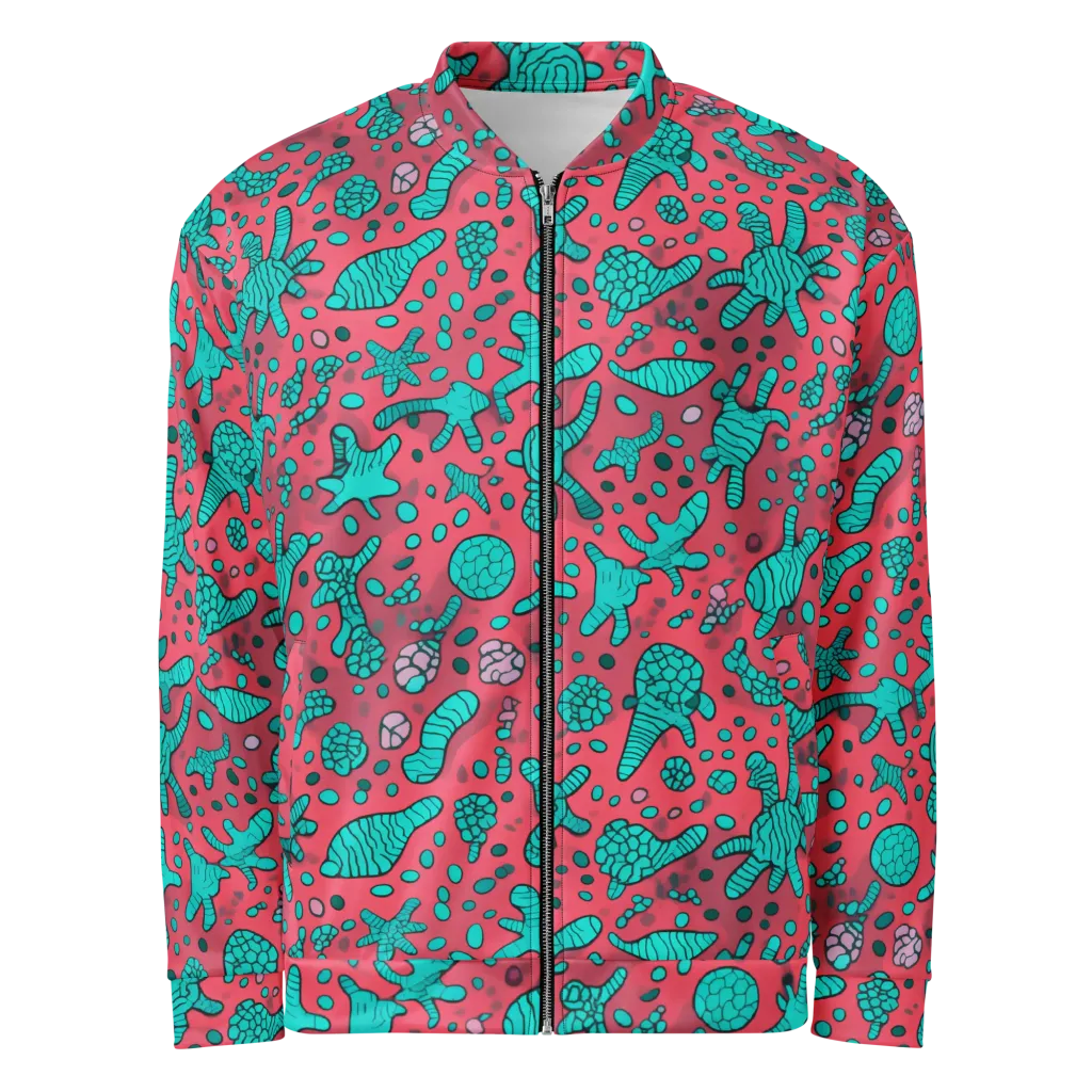 Coral Candy on Bomber Jacket — Front