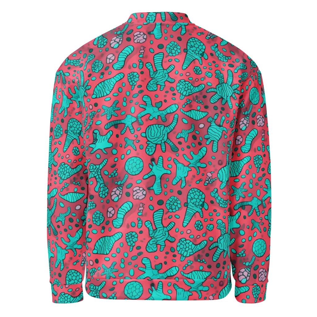Coral Candy on Bomber Jacket — Back