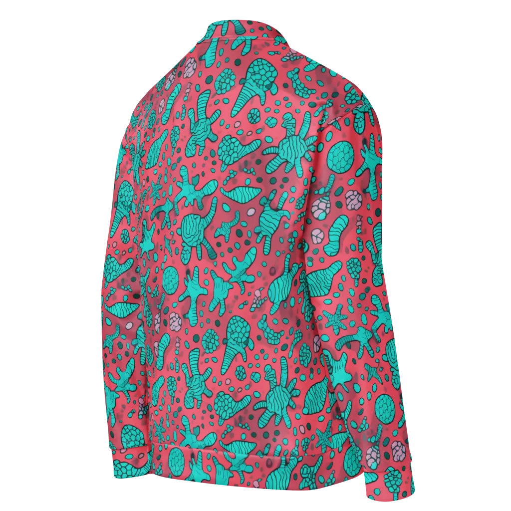 Coral Candy on Bomber Jacket — Right Back