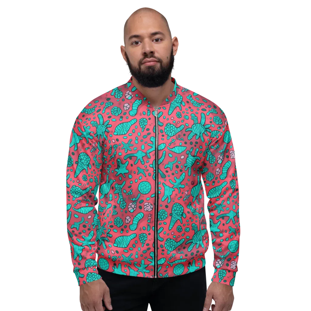 Coral Candy on Bomber Jacket — Front