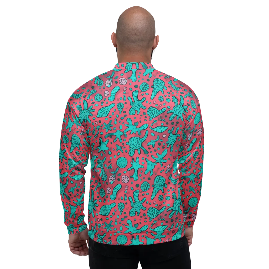Coral Candy on Bomber Jacket — Back