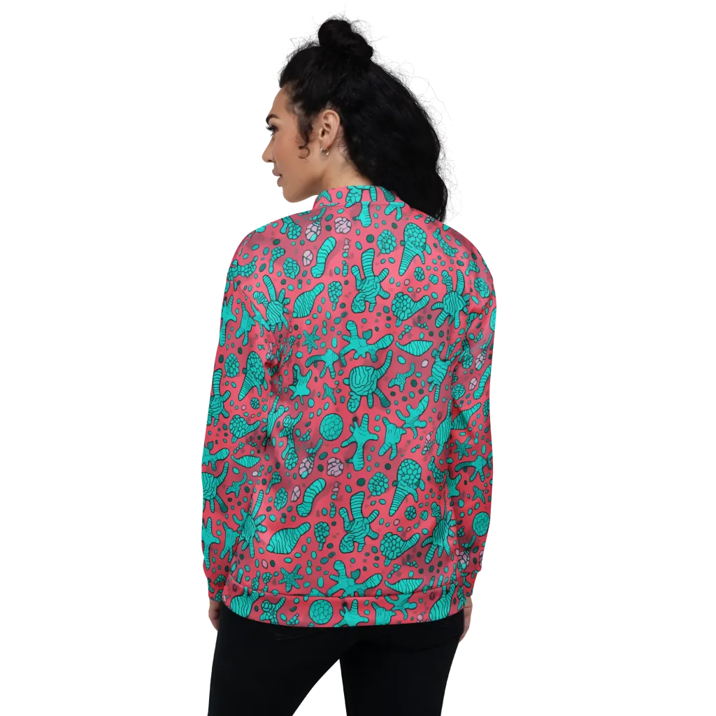 Coral Candy on Bomber Jacket — Back