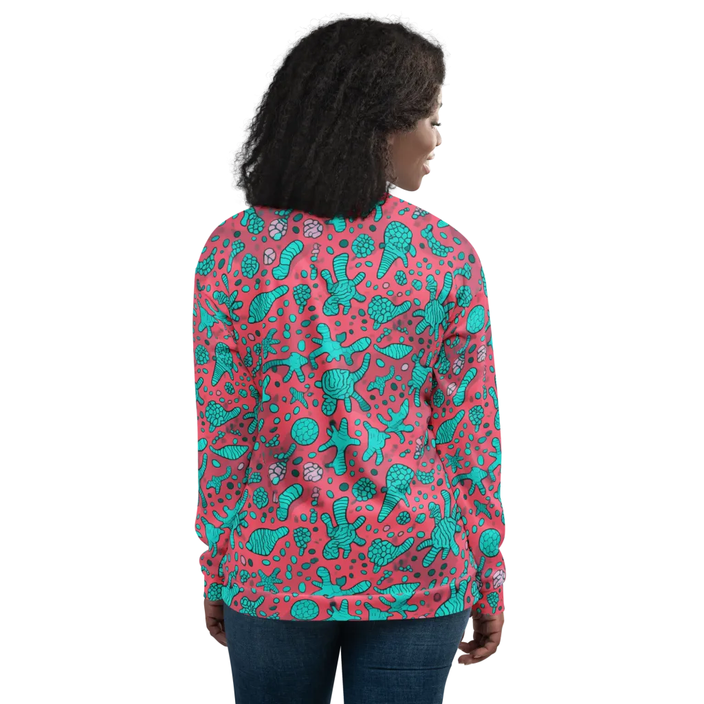 Coral Candy on Bomber Jacket — Back