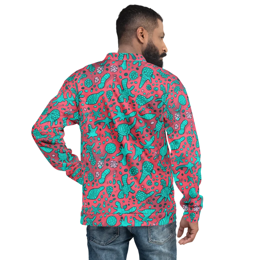Coral Candy on Bomber Jacket — Back