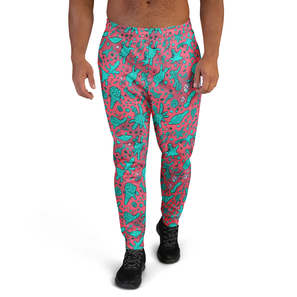 Coral Candy on Men's Joggers — Front