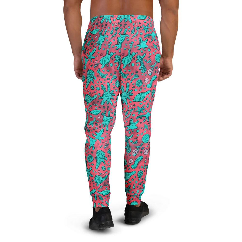 Coral Candy on Men's Joggers — Back