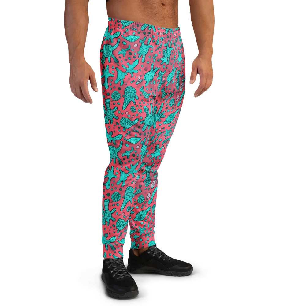 Coral Candy on Men's Joggers — Right