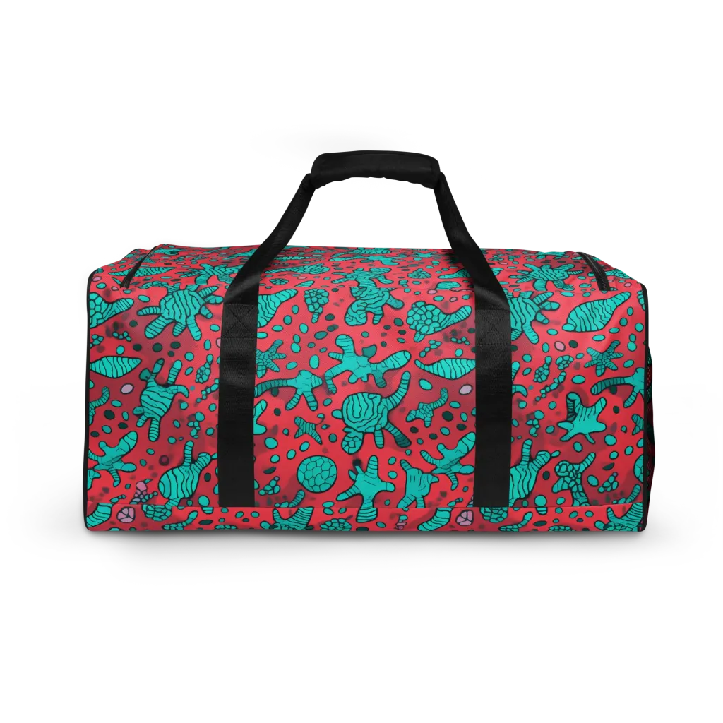 Coral Candy on Duffle Bag — Back