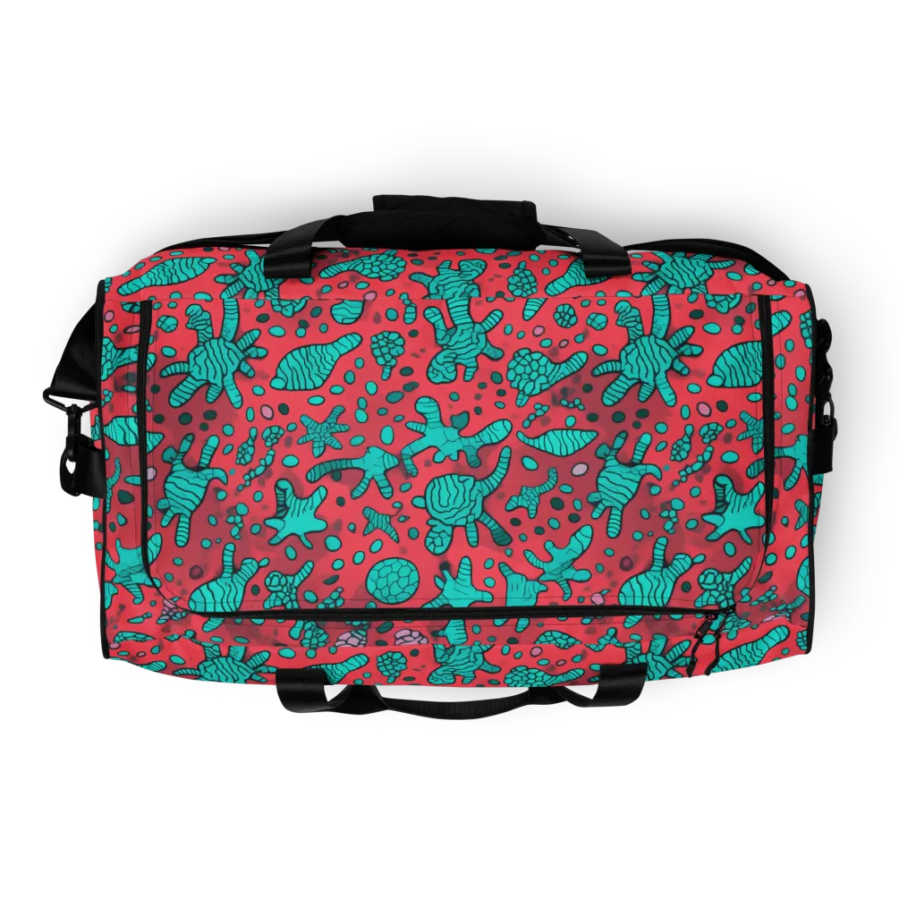 Coral Candy on Duffle Bag — Top