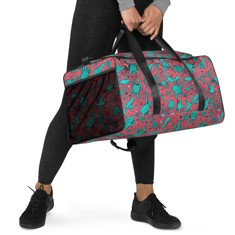 Coral Candy on Duffle Bag — Right Front