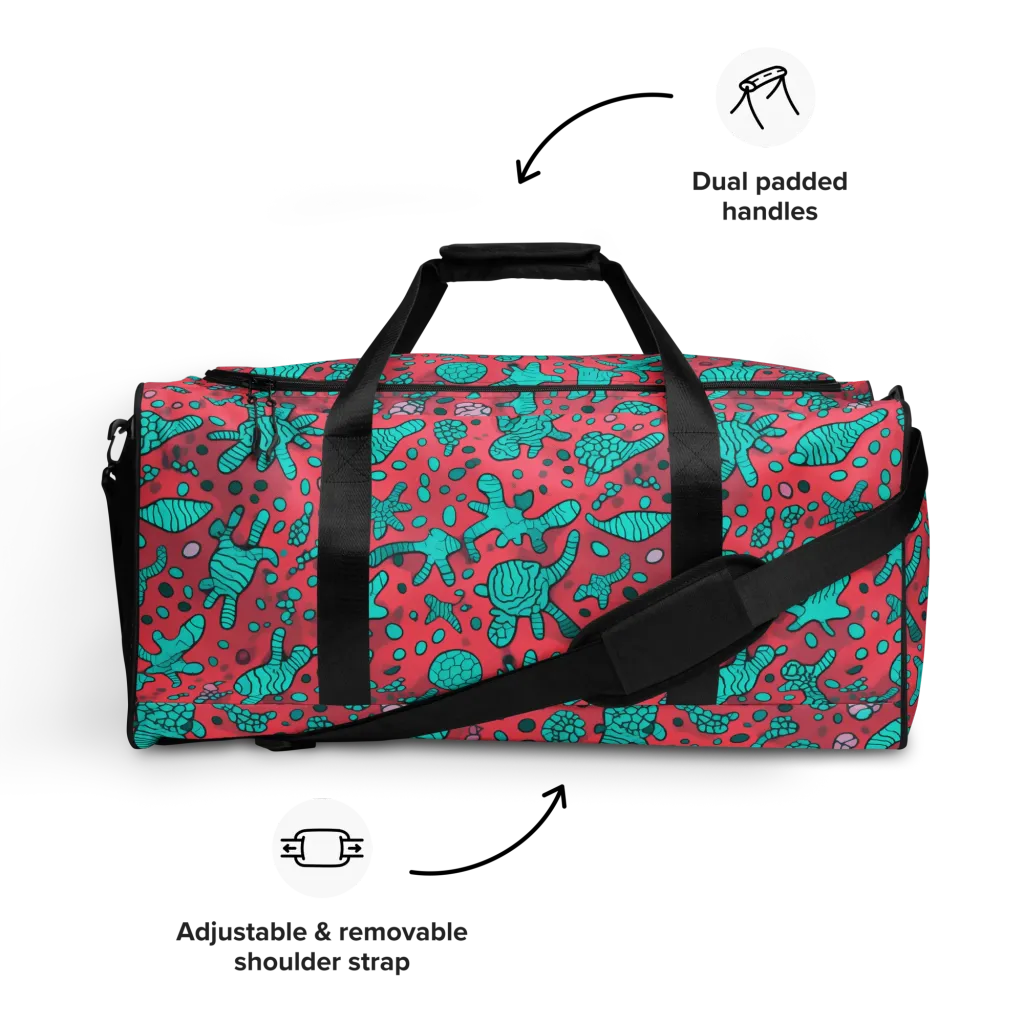 Coral Candy on Duffle Bag — Front