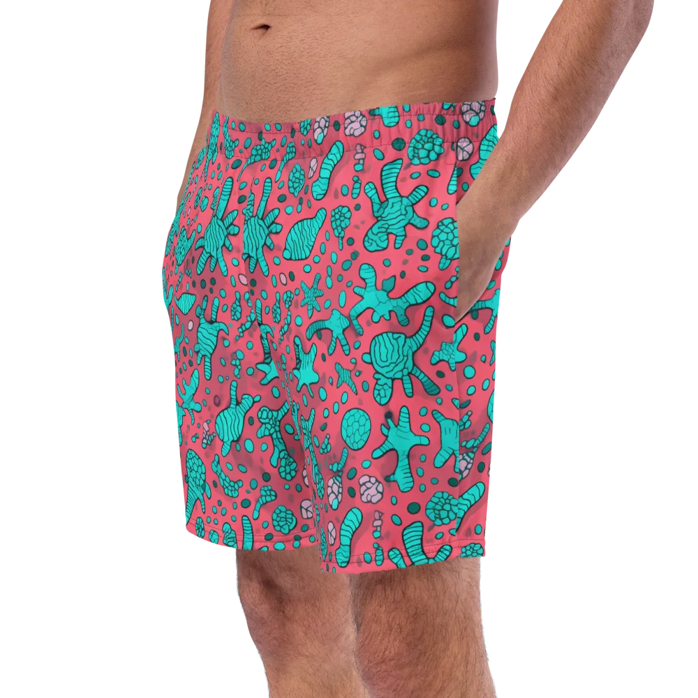 Coral Candy on Swim Trunks — Left Front