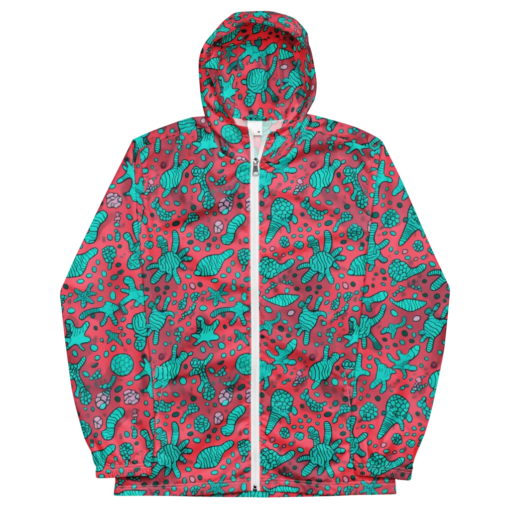 Coral Candy on Men's Windbreaker — Front