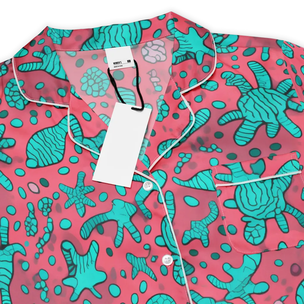 Coral Candy on Women's Short Sleeve Pajama Top — Product details