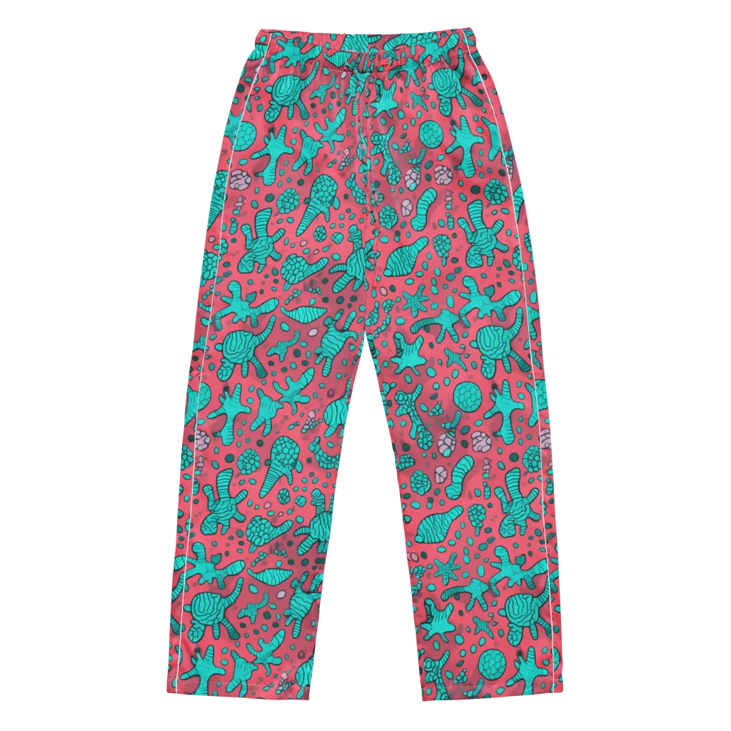 Coral Candy on Women's Pajama Pants — Front