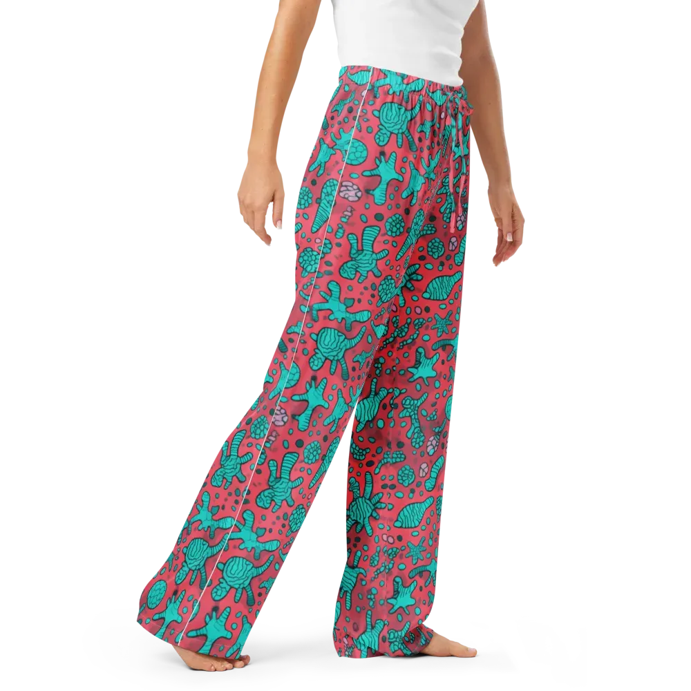 Coral Candy on Women's Pajama Pants — Right Front