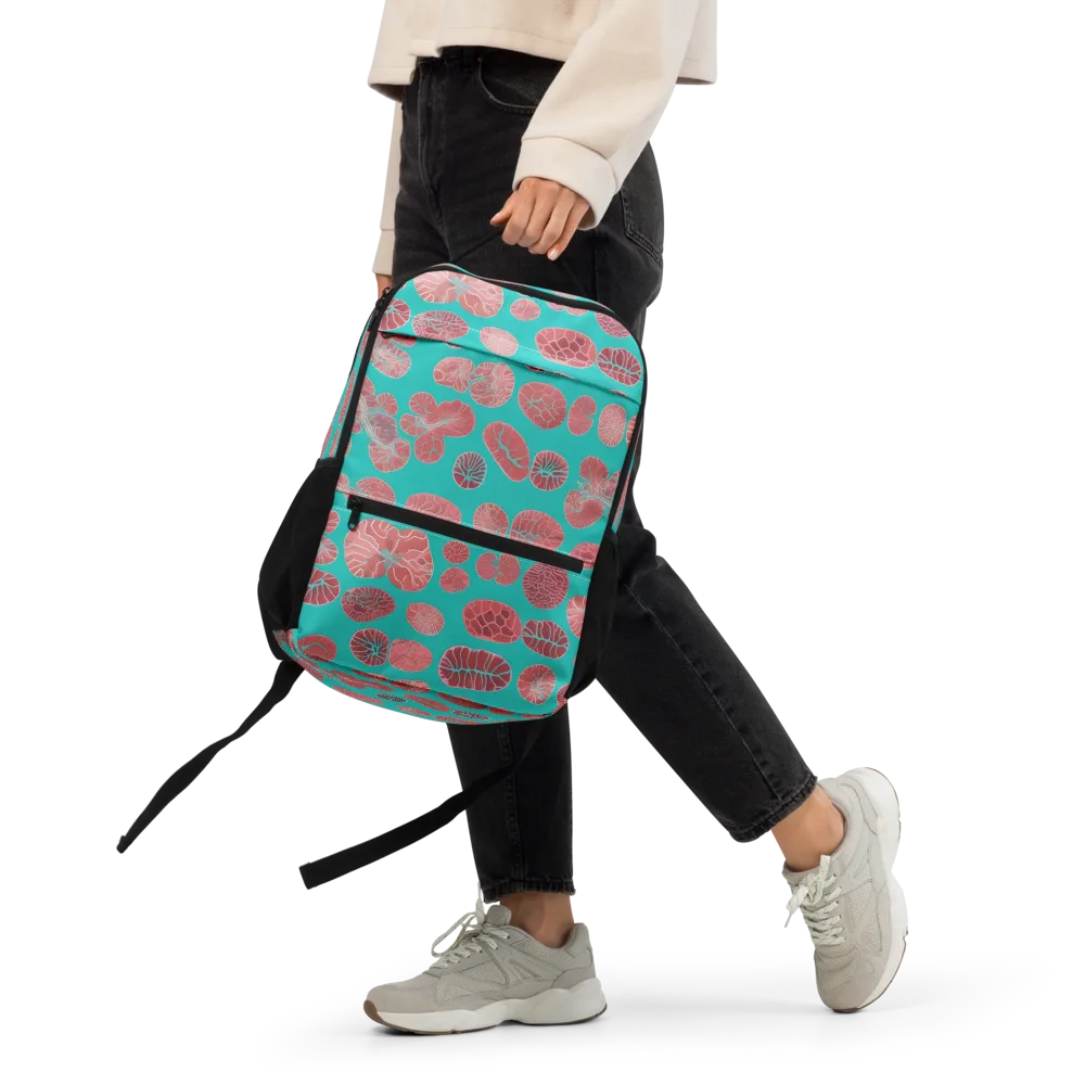 Coral Circuit on Utility Backpack — Front