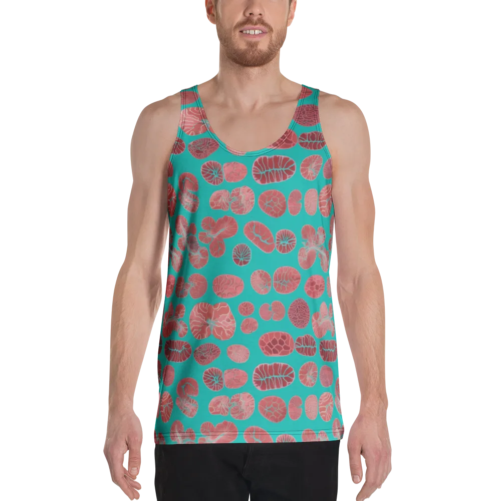 Coral Circuit on Men's Tank Top — Front
