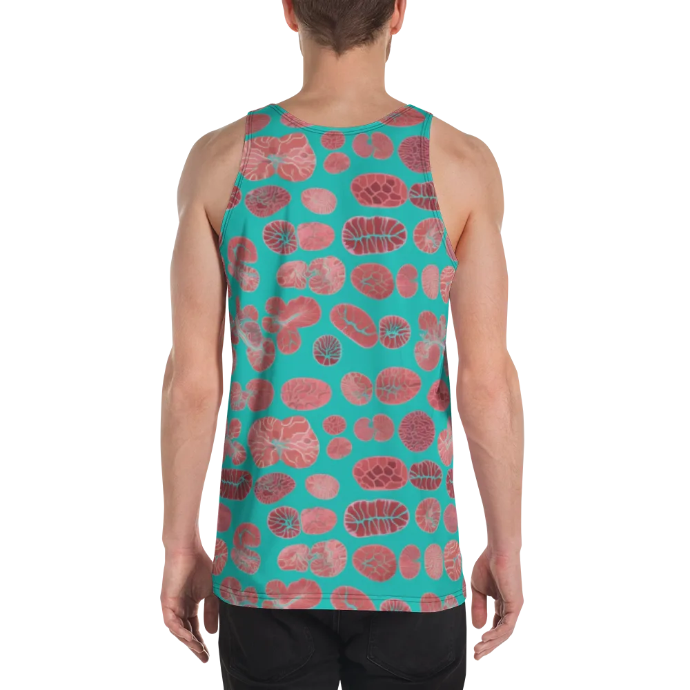 Coral Circuit on Men's Tank Top — Back