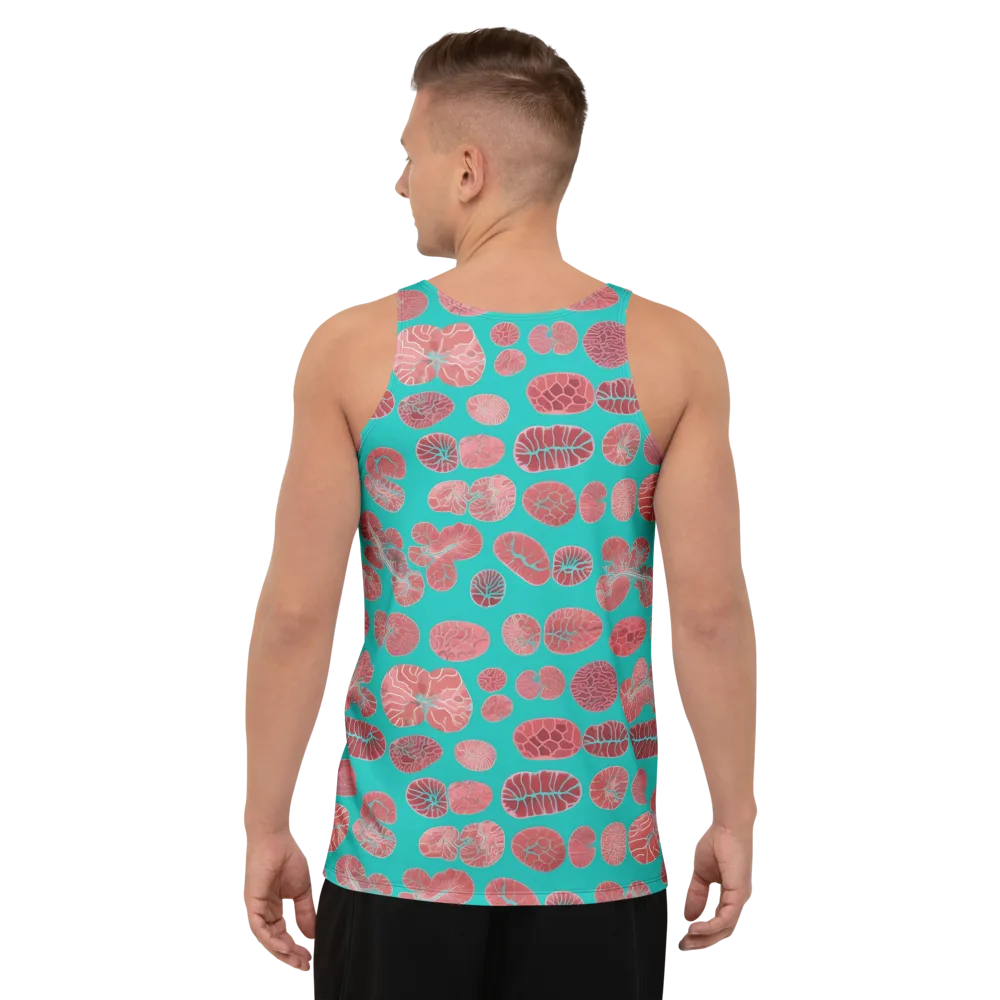 Coral Circuit on Men's Tank Top — Back