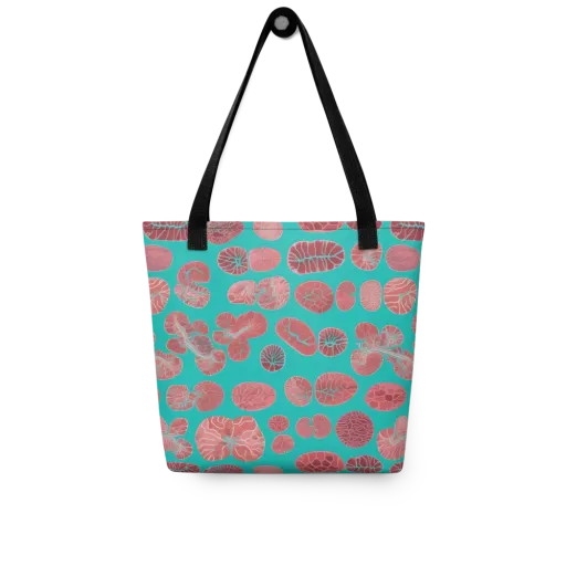Coral Circuit on a Tote Bag