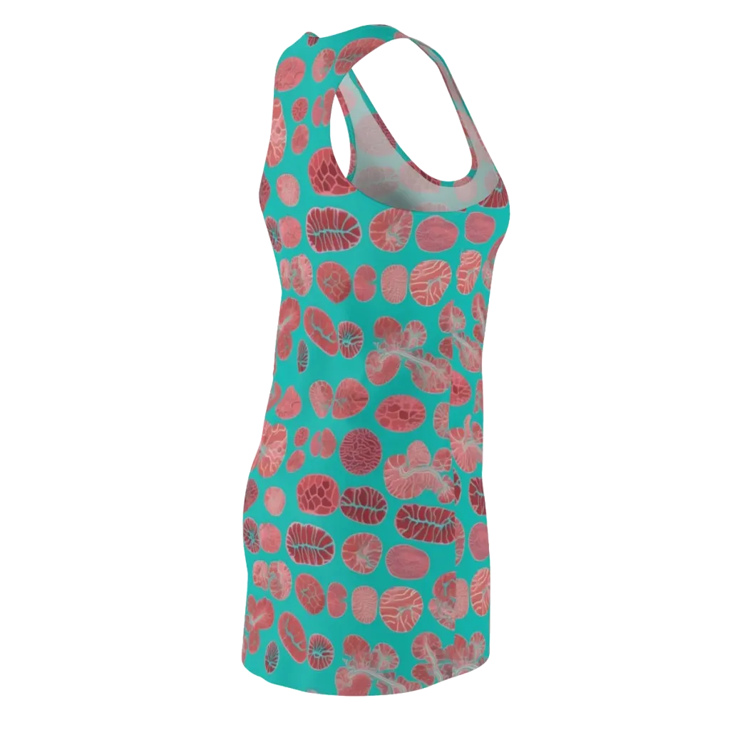 Coral Circuit on Racerback Dress — Back Side