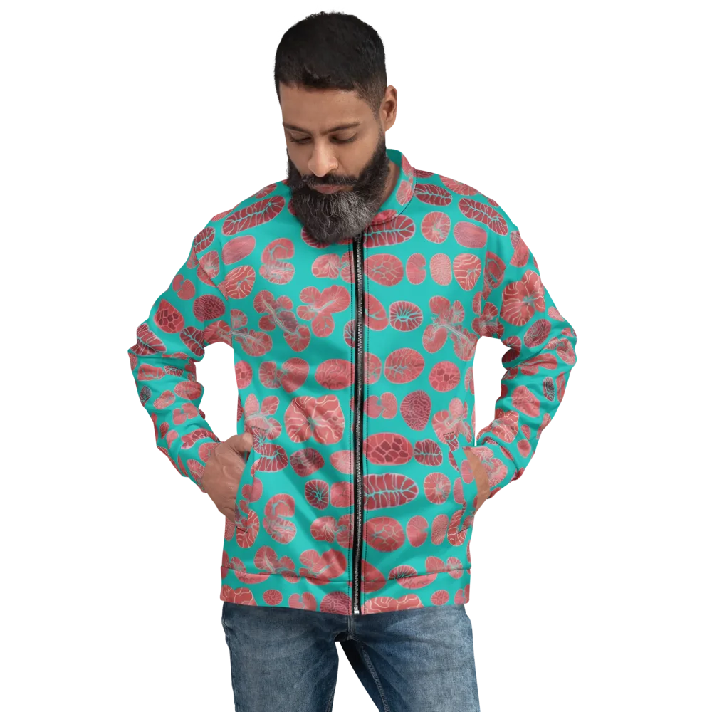 Coral Circuit on Bomber Jacket — Front