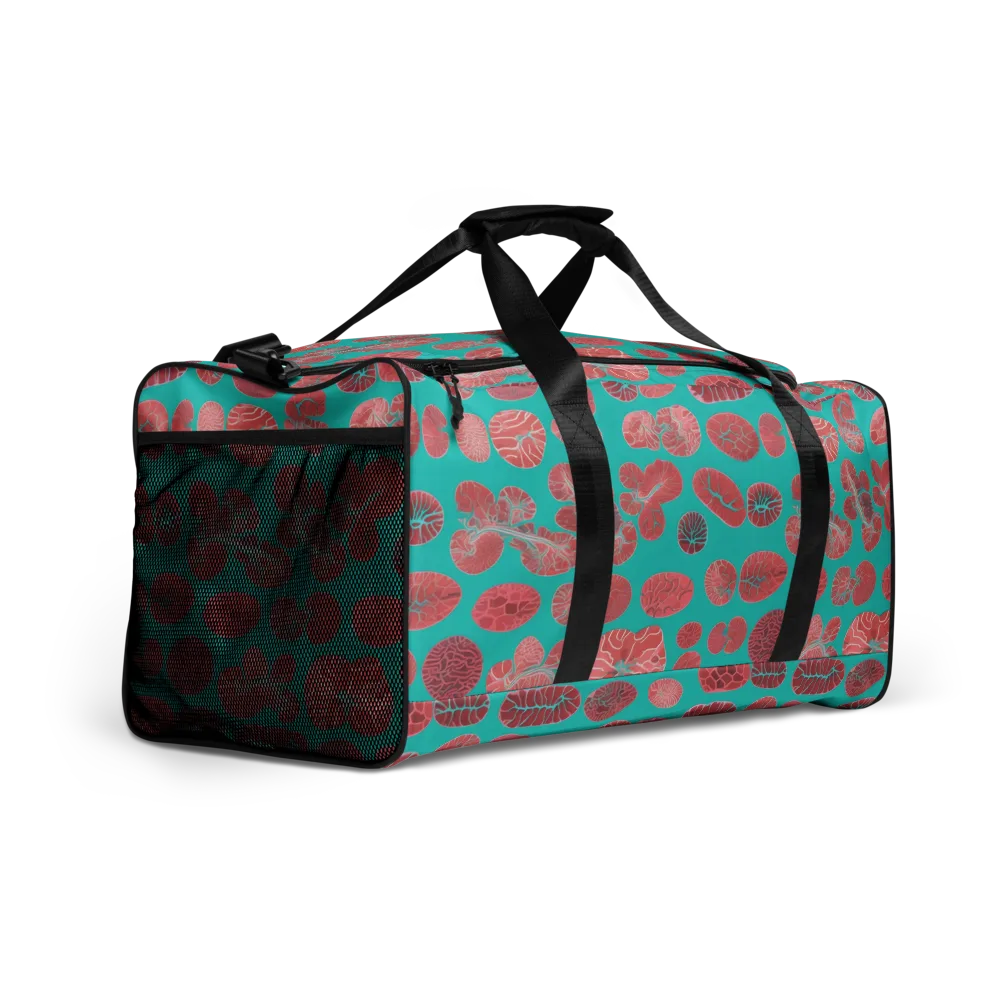 Coral Circuit on Duffle Bag — Right Front