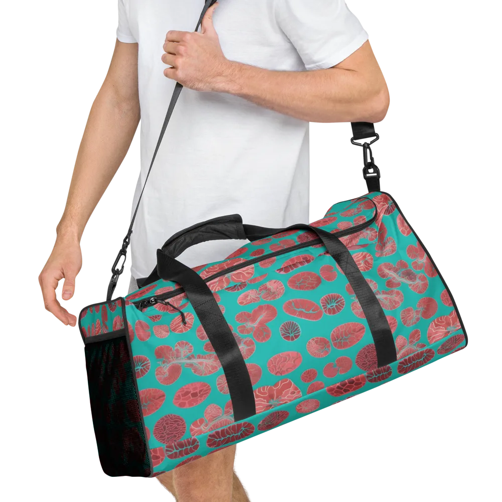 Coral Circuit on Duffle Bag — Right Front
