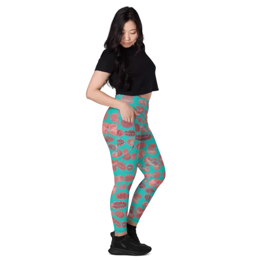 Coral Circuit on a Leggings with Pockets
