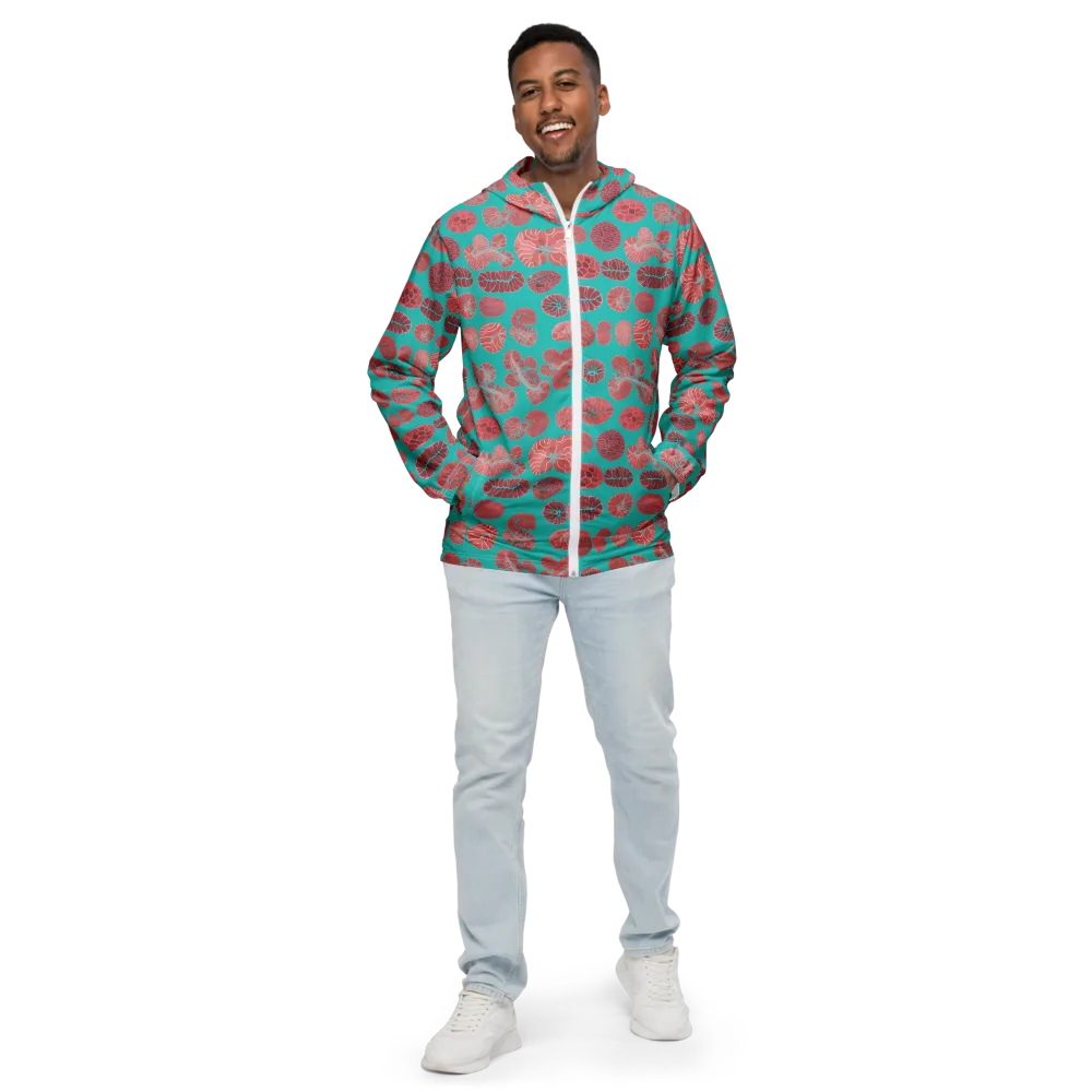 Coral Circuit on Men's Windbreaker — Front