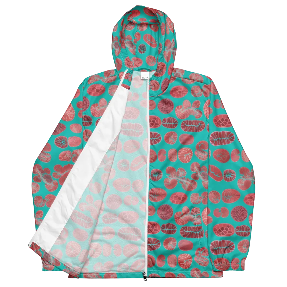 Coral Circuit on Men's Windbreaker — Front