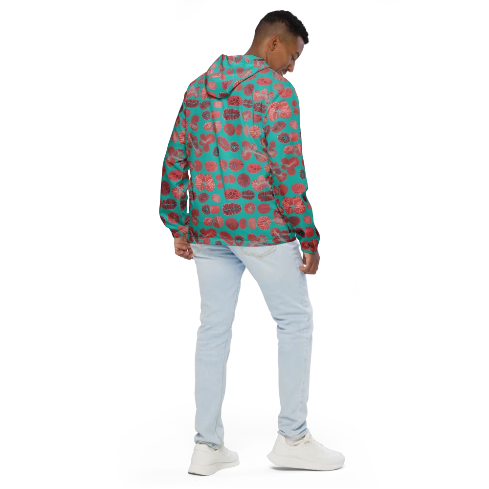 Coral Circuit on Men's Windbreaker — Back