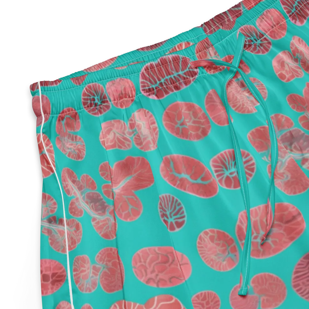 Coral Circuit on Women's Pajama Shorts — Product details